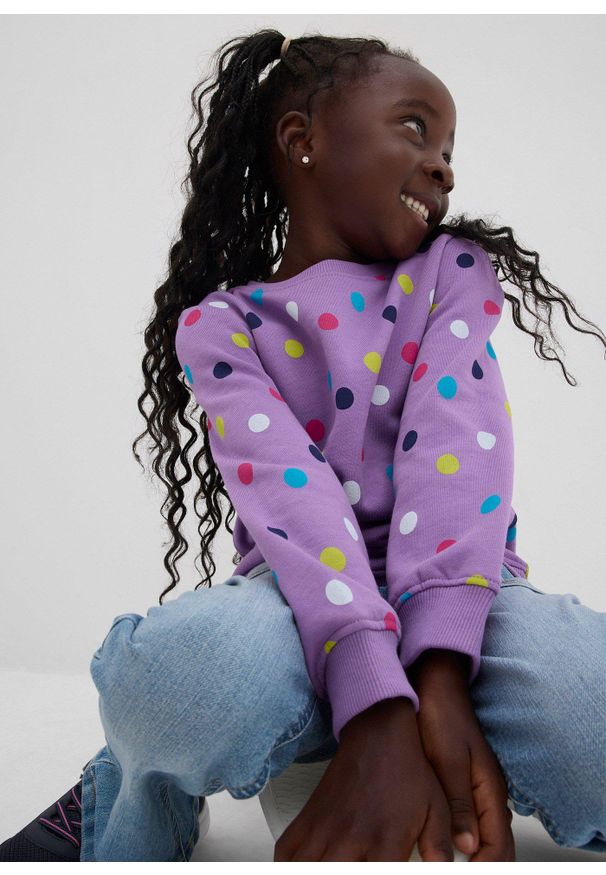 bonprix - Bluza (2 szt.) z czystej bawełny organicznej. Kolor: niebieski. Materiał: bawełna