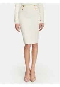 Marciano Guess Spódnica ołówkowa G6YD07 Z1013 Kremowy Slim Fit. Kolor: kremowy. Materiał: wiskoza #1