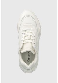 Calvin Klein sneakersy CLOUD WEDGE LACE UP kolor biały HW0HW01647. Nosek buta: okrągły. Kolor: biały. Materiał: guma #2