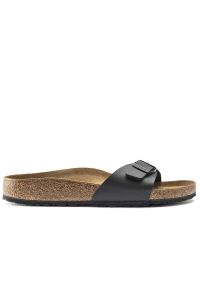 Klapki Birkenstock Madrid 40793 - czarne. Kolor: czarny. Materiał: materiał, skóra, mikrofibra
