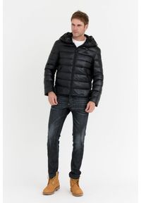 Blauer USA - BLAUER Czarna męska puchowa kurtka Enrique z goglami, Rozmiar XL. Kolor: czarny. Materiał: puch #7