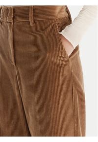 Weekend Max Mara Spodnie materiałowe Tania 2525136092 Brązowy Wide Leg. Kolor: brązowy. Materiał: bawełna #5