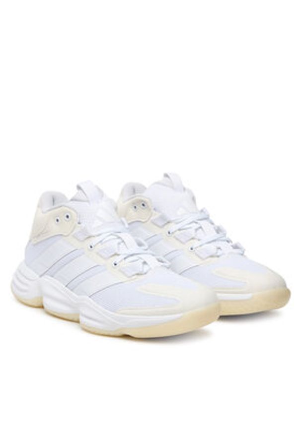 Adidas - adidas Buty halowe Court Stabil Indoor Shoes KI8043 Biały. Kolor: biały. Materiał: materiał