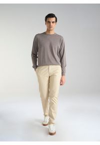 PAKO LORENTE – Beżowe gładkie spodnie męskie P24SF-WX-003-E-0 - Pako Lorente. Kolor: beżowy. Wzór: gładki. Sezon: wiosna. Styl: klasyczny #7