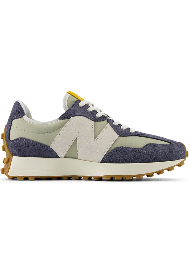 Buty unisex New Balance U327SD – fioletowe. Okazja: na co dzień. Kolor: fioletowy. Materiał: guma, zamsz, materiał, skóra. Szerokość cholewki: normalna