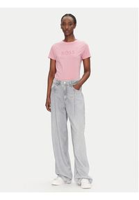 BOSS T-Shirt C_Elogo_5 50501139 Fioletowy Regular Fit. Kolor: fioletowy. Materiał: bawełna #3