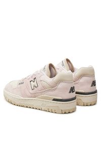 New Balance Sneakersy BBW550RC Różowy. Kolor: różowy. Materiał: zamsz, skóra