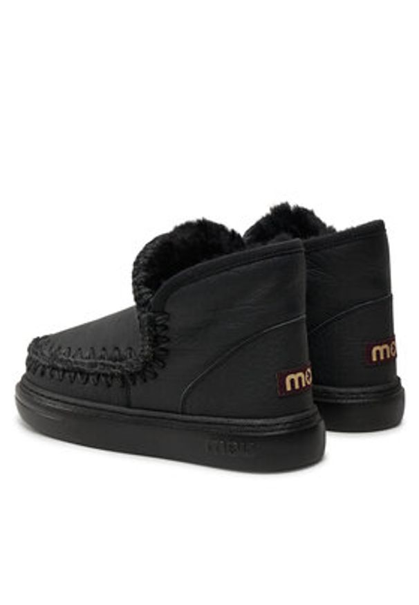 Mou Śniegowce Eskimo Sneaker Bold FW411000B Czarny. Kolor: czarny. Materiał: skóra