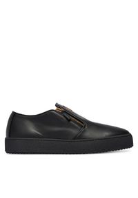 Giuseppe Zanotti Sneakersy RU50007/001 Czarny. Kolor: czarny. Materiał: skóra