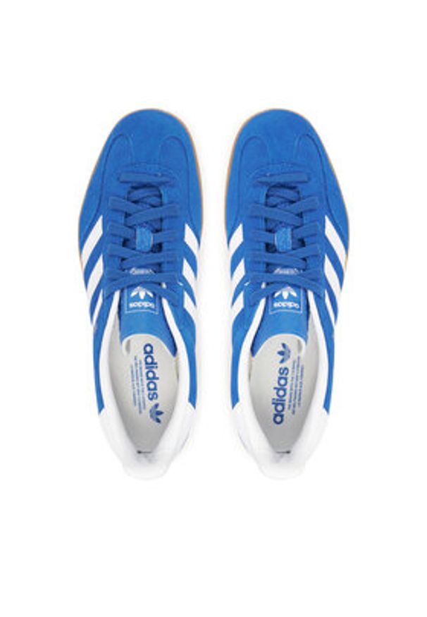 Adidas - adidas Sneakersy Gazelle Indoor JI2061 Niebieski. Kolor: niebieski. Materiał: zamsz, skóra. Model: Adidas Gazelle