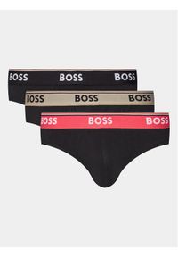 BOSS - Boss Komplet 3 par slipów Power 50514920 Kolorowy. Materiał: bawełna. Wzór: kolorowy