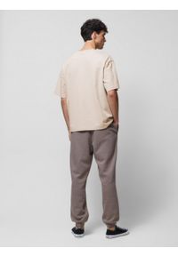 outhorn - Spodnie dresowe joggery męskie - brązowe. Kolor: brązowy. Materiał: dresówka #7