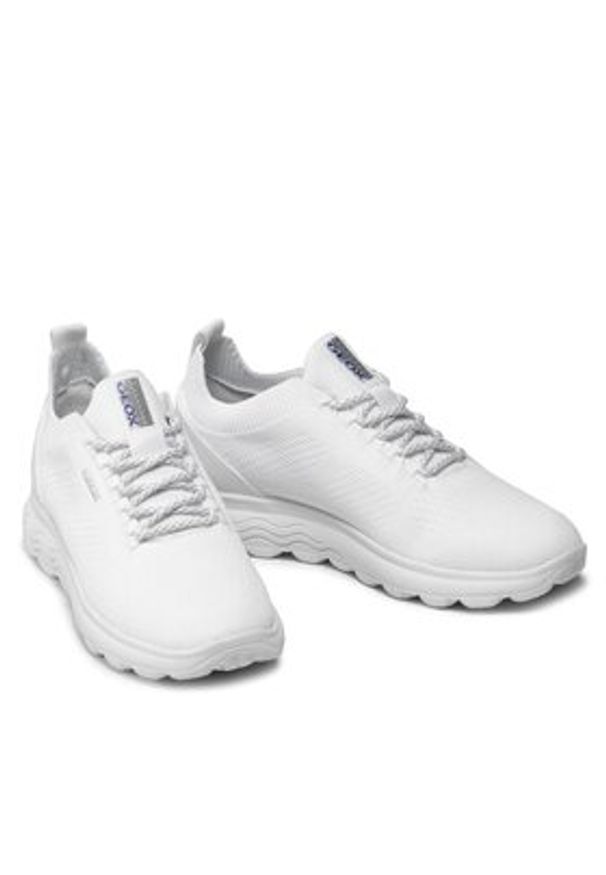 Geox Sneakersy D Spherica A D15NUA 0006K C1000 Biały. Kolor: biały. Materiał: materiał