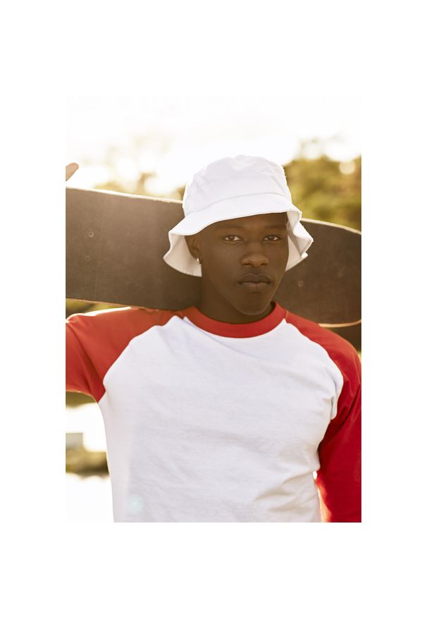 FLEXFIT - Kapelusz Flexfit cotton twill. Kolor: biały. Styl: casual