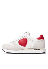 Love Moschino - LOVE MOSCHINO Sneakersy JA15493G0IIQ810A Biały. Kolor: biały #3