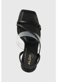Aldo sandały Kiyana kolor czarny 13571651.Kiyana. Kolor: czarny. Materiał: materiał. Wzór: gładki. Obcas: na obcasie. Wysokość obcasa: średni #2