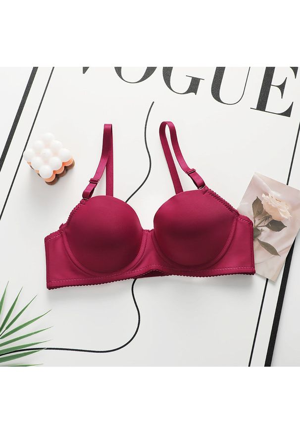 Intica - Biustonosz z usztywnieniem i regulowanymi ramiączkami na co dzień i specjalne okazje Halide. Kolor: czerwony. Materiał: materiał