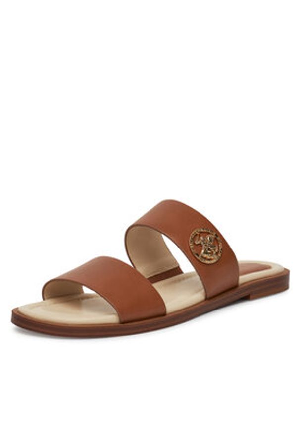 Beverly Hills Polo Club Klapki HY58110-1 Brązowy. Kolor: brązowy. Materiał: materiał, syntetyk