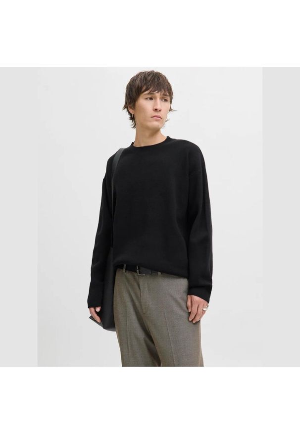 Sweter Jack & Jones Bradfort czarny. Kolor: czarny