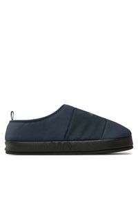 Calvin Klein Jeans Kapcie Home Slipper Mono YM0YM00840 Granatowy. Kolor: niebieski. Materiał: skóra