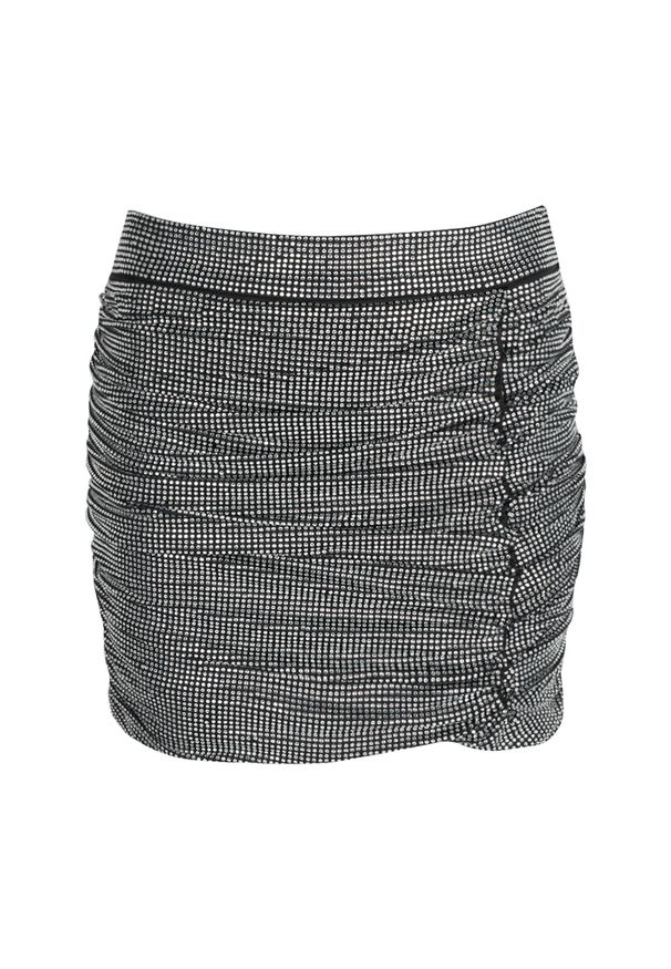 Pinko Spódnica Bel | 1B14H1 Y67T | Kobieta | Srebrny, Czarny. Kolor: czarny, srebrny, wielokolorowy. Materiał: poliester, elastan. Wzór: aplikacja