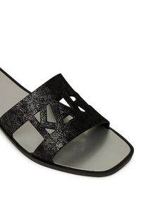 Karl Lagerfeld - KARL LAGERFELD Klapki Skoot II KL80402 Czarny. Kolor: czarny. Materiał: skóra
