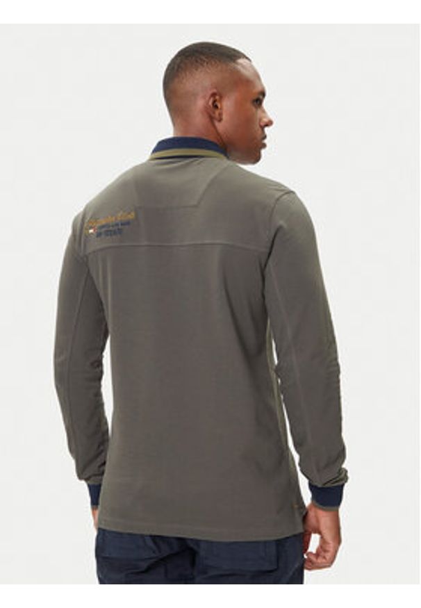 Aeronautica Militare Polo 252PO1896UP00173 Szary Regular Fit. Typ kołnierza: polo. Kolor: szary. Materiał: bawełna