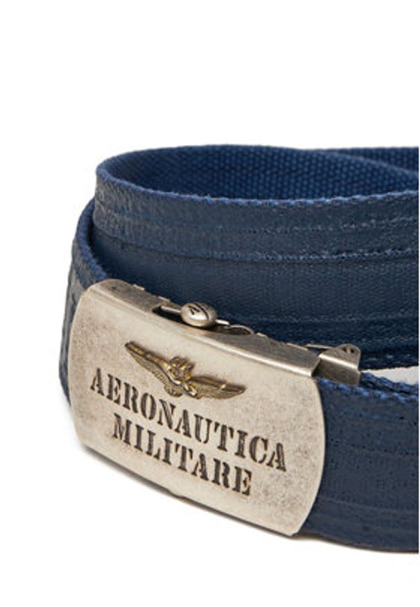 Aeronautica Militare Pasek Męski 251CI317CT3585 Niebieski. Kolor: niebieski. Materiał: materiał