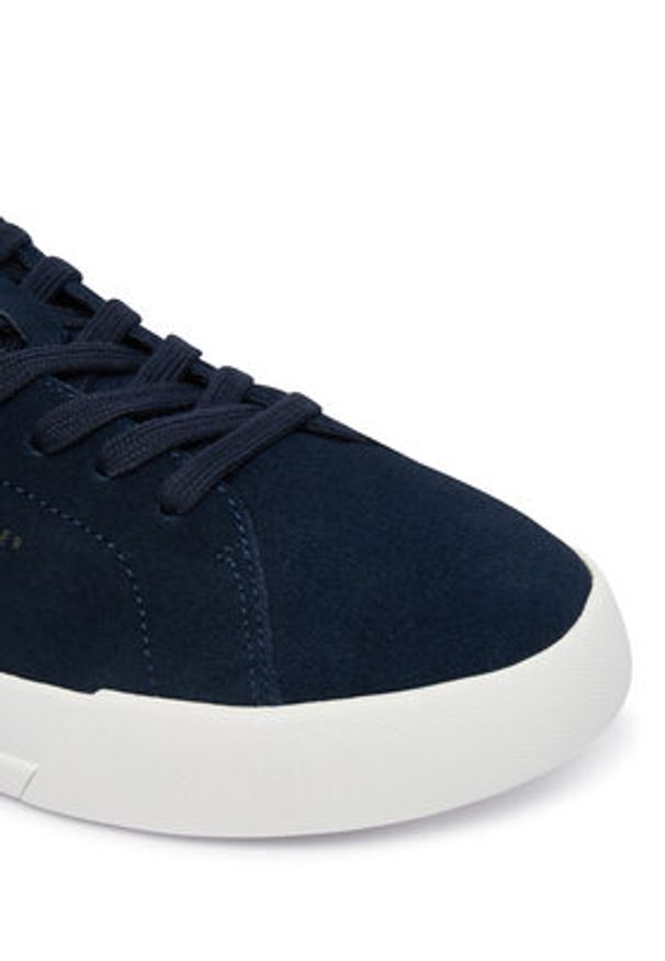 TOMMY HILFIGER - Tommy Hilfiger Sneakersy Th Court Core Suede FM0FM05716 Granatowy. Kolor: niebieski. Materiał: skóra, zamsz