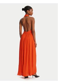 BARDOT Sukienka wieczorowa Amala Pleated Halter 60031DB Czerwony Regular Fit. Typ kołnierza: dekolt halter. Kolor: czerwony. Materiał: syntetyk. Styl: wizytowy #4