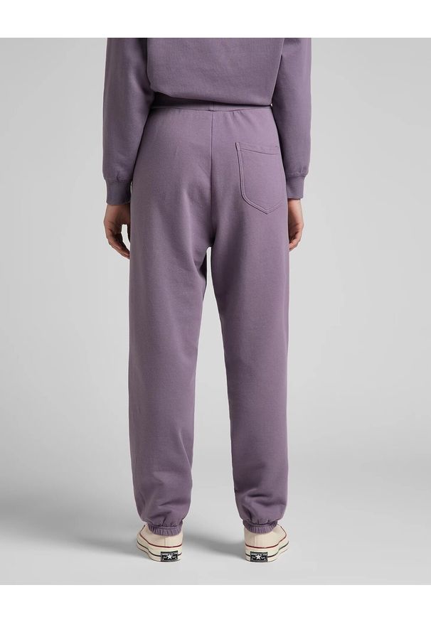 Lee - LEE RELAXED SWEATPANTS DAMSKIE SPODNIE DRESOWE WASHED PURPLE L32MTXTZ 112143857. Materiał: dresówka