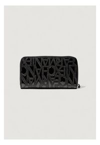 Armani Exchange Duży Portfel Damski XW001606 AF17290 UC001 Czarny. Kolor: czarny. Materiał: skóra