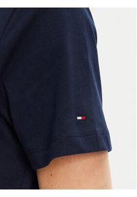TOMMY HILFIGER - Tommy Hilfiger T-Shirt Script WW0WW47210 Granatowy Regular Fit. Kolor: niebieski. Materiał: bawełna