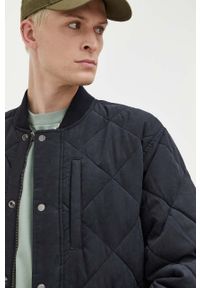 Abercrombie & Fitch kurtka męska kolor czarny przejściowa oversize. Kolor: czarny. Materiał: poliester #3