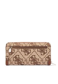 Guess Portfel Audrey Logo Slg SWJG97 55146 Brązowy. Kolor: brązowy. Materiał: materiał #2