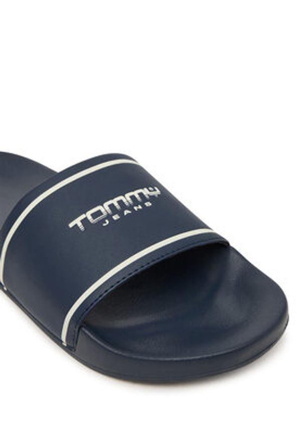 Tommy Jeans Klapki Tjm Summer Sandal 26.2 EM0EM01723 Granatowy. Kolor: niebieski. Materiał: syntetyk