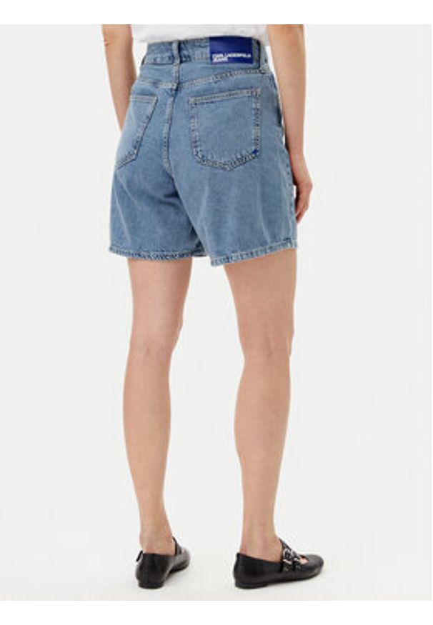 Karl Lagerfeld Jeans Szorty jeansowe A2W10041 Niebieski Relaxed Fit. Kolor: niebieski. Materiał: bawełna