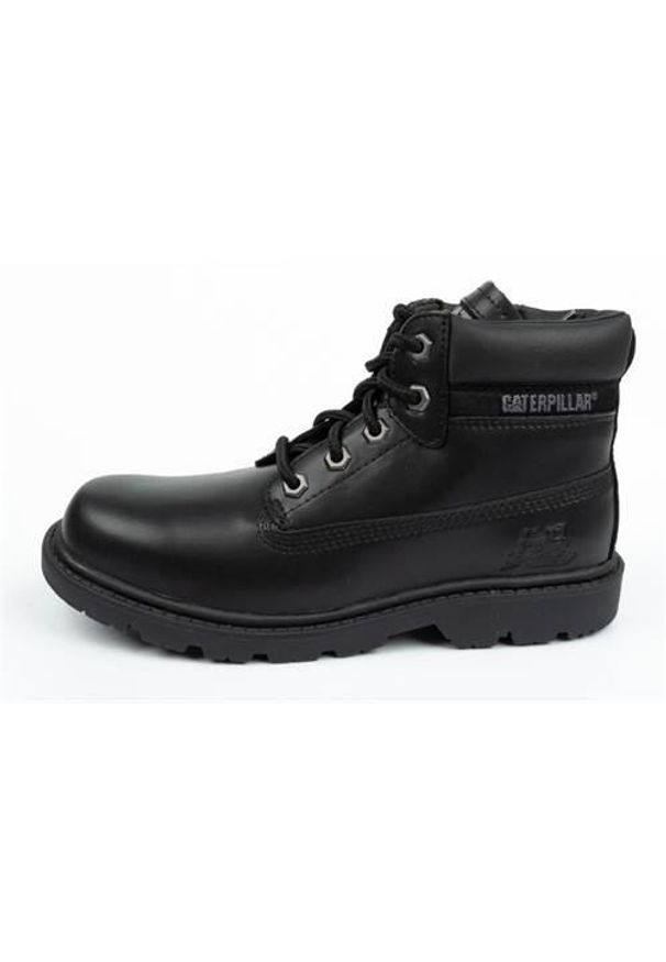 CATerpillar - Buty do chodzenia dla dzieci Caterpillar Colorado Plus. Wysokość cholewki: za kostkę. Zapięcie: sznurówki. Kolor: czarny. Materiał: materiał, skóra, syntetyk. Szerokość cholewki: normalna. Sport: turystyka piesza