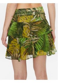Guess Spódnica mini Gilda W3GD63 WDW52 Zielony Regular Fit. Kolor: zielony. Materiał: syntetyk #4