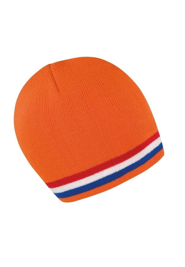 RESULT WINTER ESSENTIALS - Czapka Unisex Dla Dorosłych. Kolor: pomarańczowy, biały, czerwony, wielokolorowy