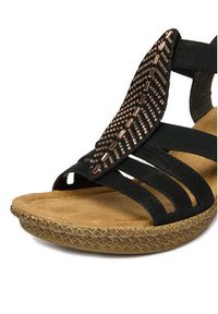 Rieker Sandały CEO-66526-00 Czarny. Kolor: czarny. Materiał: skóra #3