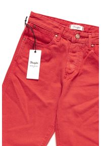 Wrangler - SPODNIE WRANGLER DAMSKIE CROPPED STRAIGHT RED W229DM23K. Materiał: materiał #4