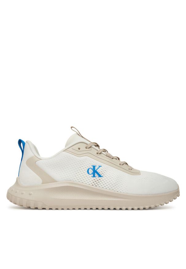 Calvin Klein Jeans Sneakersy Eva Runner Mix Ny YM0YM01387 Biały. Kolor: biały. Materiał: materiał