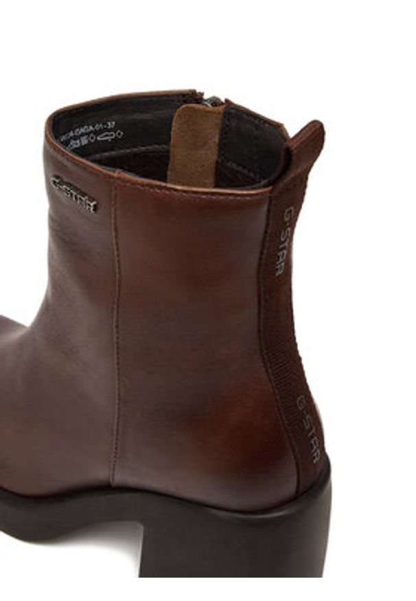 G-Star RAW - G-Star Raw Botki CEO-WI34-GAGA-01 Brązowy. Kolor: brązowy. Materiał: skóra