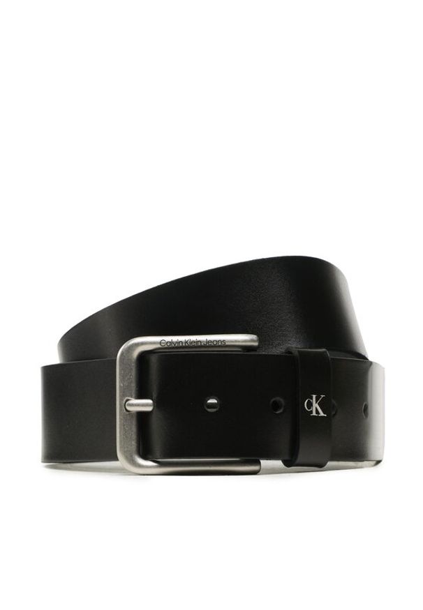 Calvin Klein Jeans Pasek Męski Classic Round Lthr Belt 40Mm K50K510785 Czarny. Kolor: czarny. Materiał: skóra