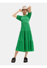 Desigual Sukienka codzienna 23SWVW45 Zielony Regular Fit. Okazja: na co dzień. Kolor: zielony. Materiał: wiskoza. Typ sukienki: proste. Styl: casual