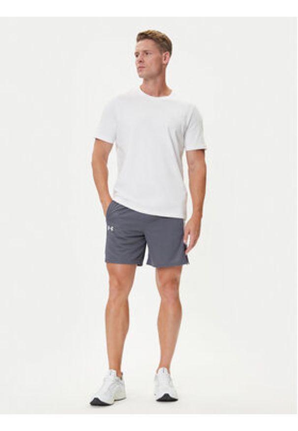 Under Armour Szorty sportowe Ua Zone 7 1383389 Szary Regular Fit. Kolor: szary. Materiał: syntetyk