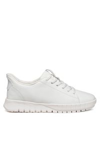 Geox Sneakersy D Flextride Plus D567SA 09B15 C1000 Biały. Kolor: biały. Materiał: skóra