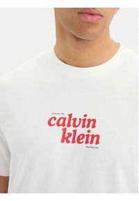 Calvin Klein Jeans T-Shirt SS 20S LV04RG815G Biały Regular Fit. Kolor: biały. Materiał: bawełna #4