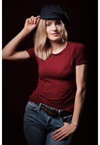 Hultaj Polski - Koszulka Bardzo Bordo. Materiał: lycra, tkanina, wiskoza, dzianina